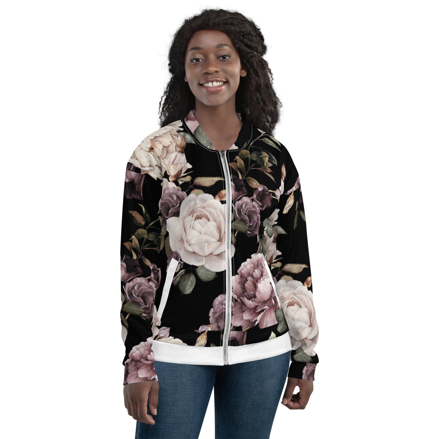 Floral Bomber Jacket