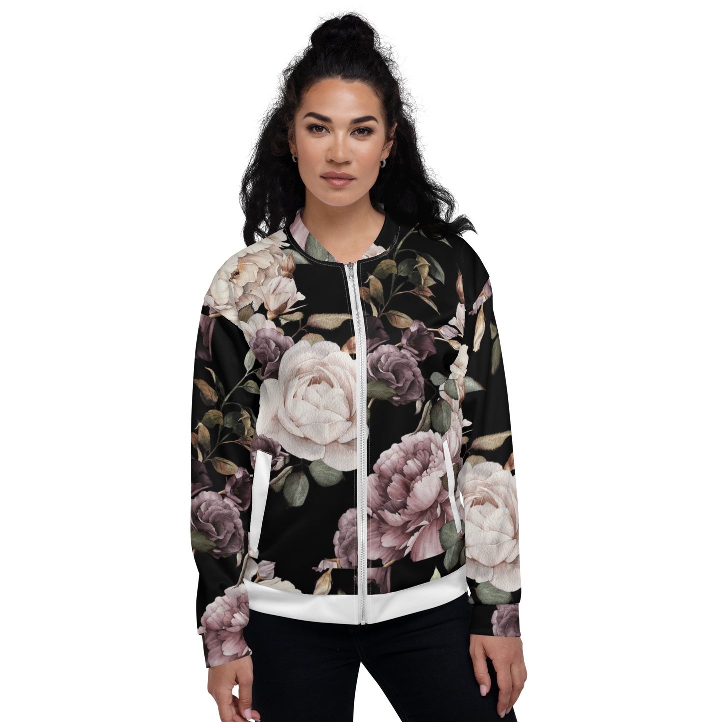 Floral Bomber Jacket