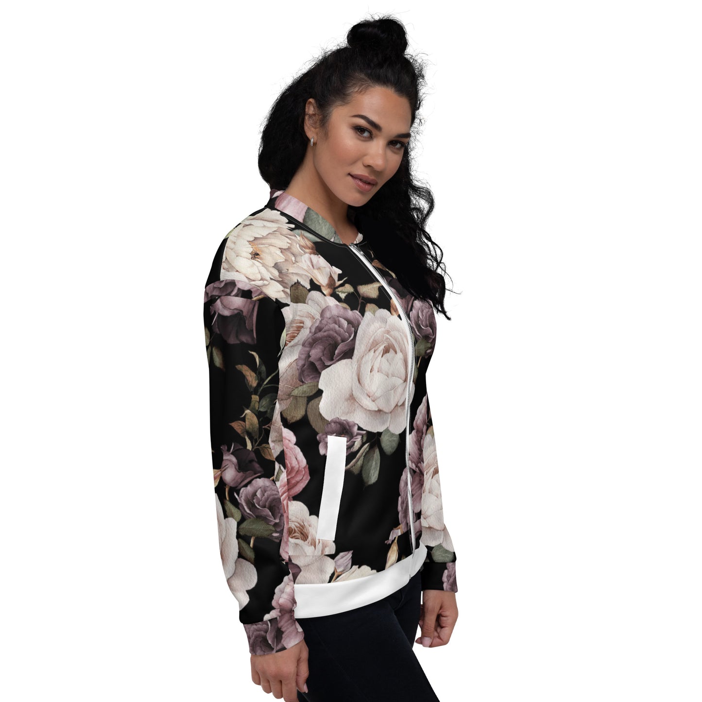 Floral Bomber Jacket