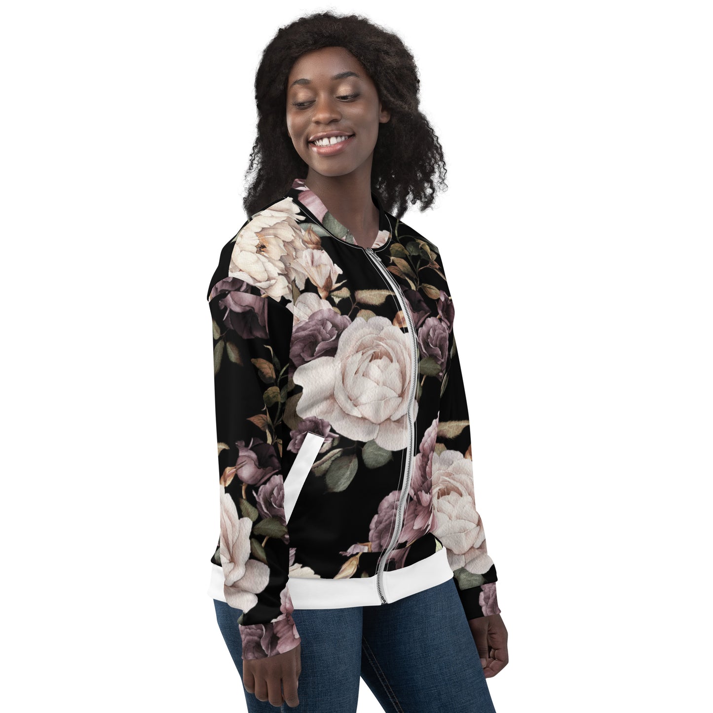 Floral Bomber Jacket